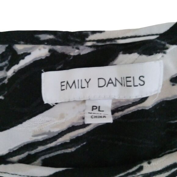 Emily Daniels 3/4" Sleeve Pullover Top Women's Size PL Multicolor - Picture 4 of 4